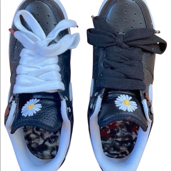 NikeBlack G-dragon Air Force 1 Sneakers
